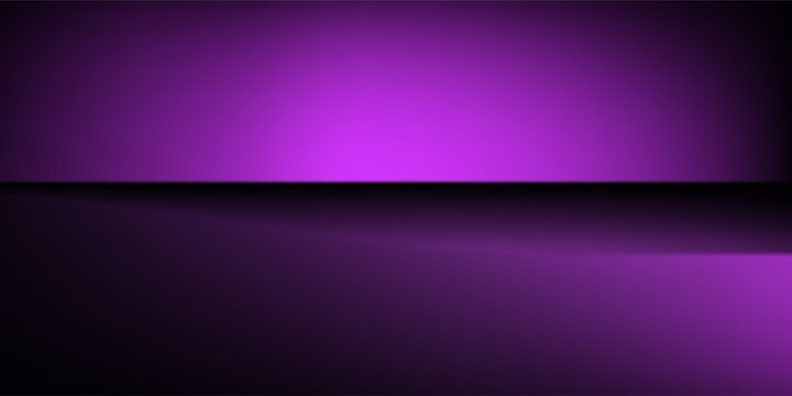 Abstract gradient podium background. Violet, purple and lilac empty 3d studio backdrop. Clean scene for product presentation mockup template. Vector illustration.