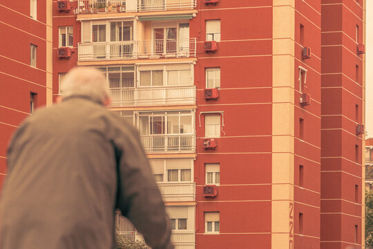 Fachada de edificios residenciales de Madrid