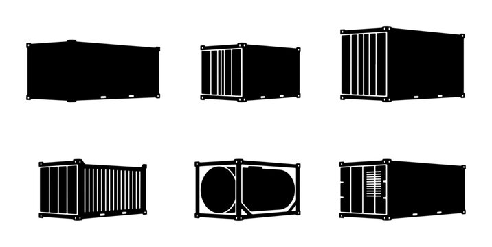Shipping Container Silhouettes Collection