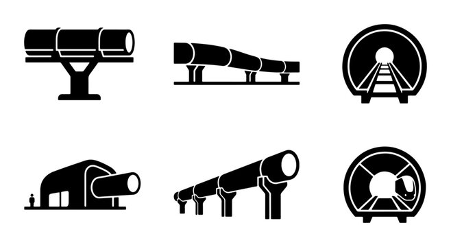 Tunnel and Subway Entrance Icons