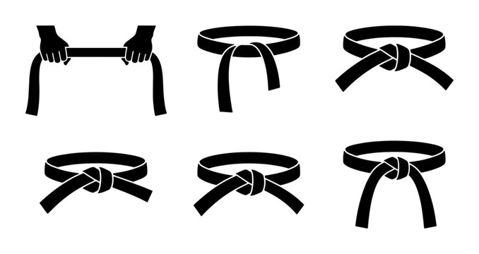 Martial Arts Belt Tying Steps