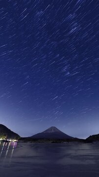 かやぶきの里　星空