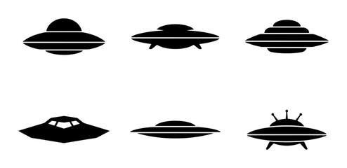 Flying Saucer Icons Collection © Mitu