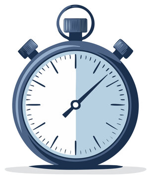 Classic Stopwatch Timer Measuring Passing Time with Precise Hands and Dial