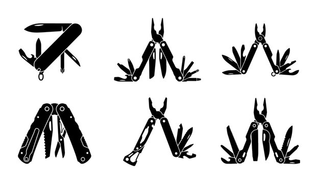 Multi-tool Collection: Pocket Knife, Pliers, Gadgets