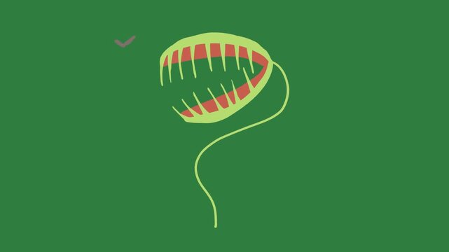 Red yellow balloon an image of monster ' s mouth wallpaper leaf on it woman face  cartoonish design elements gesture