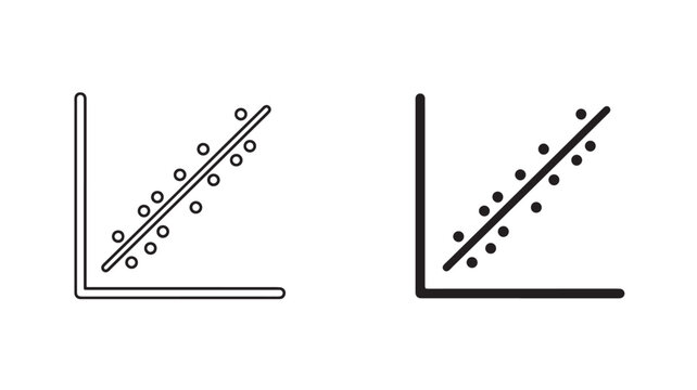 Scatter Plot Graphs With Regression Lines For Data Analysis And Statistics Concepts