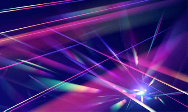 Abstract neon waves flow across dark space. Color gradients blend into smooth motion. Futuristic energy creates a digital dream.