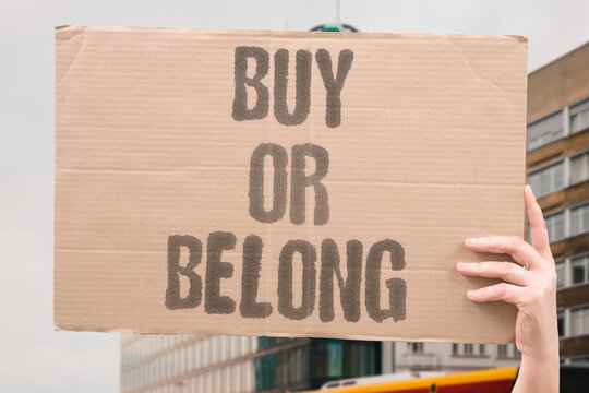 "Buy Or Belong" Communities replaced by consumer transactions. CONSUMERISM. COMMUNITY. BELONGING. TRANSACTION. CULTURE.