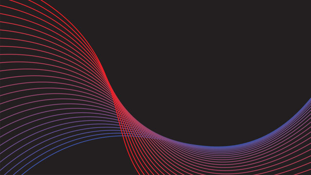   
Abstract red blue gradient wave seamless pattern background with curved parallel lines decorative energy flow design for digital art