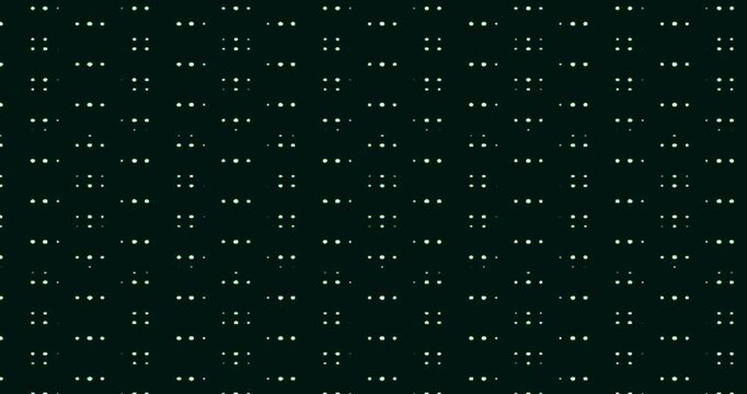 Abstract Digital Matrix Pattern with Glowing Data Points.