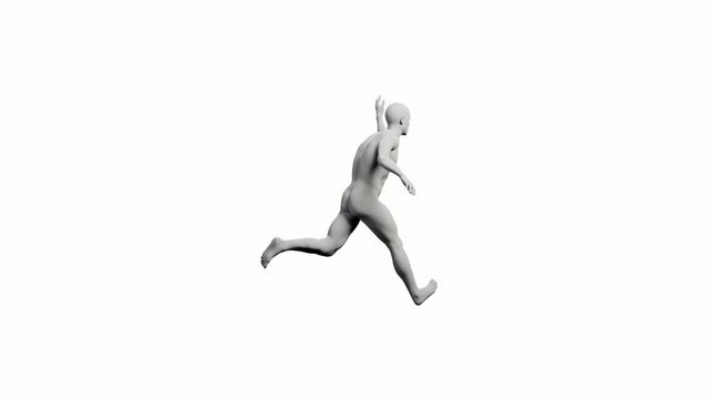 3D mannequin reaching out in confident pose