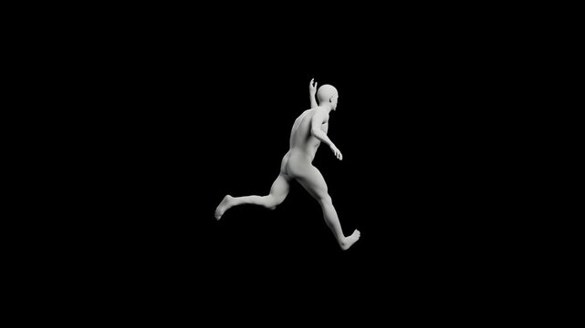 3D mannequin reaching out in confident pose