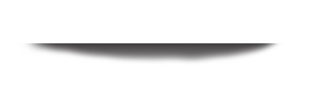 Soft shadow isolated on transparent background