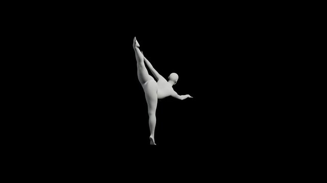 360 Turntable Rotation of Figure Model