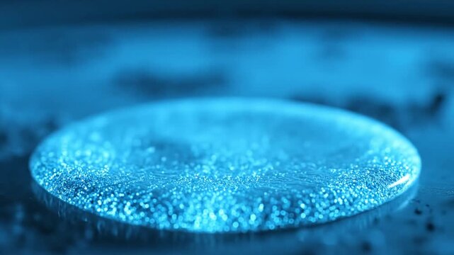 Microscopic View: Virus Annihilation by Glowing Spheres in Slow Motion 4K Close-Up
