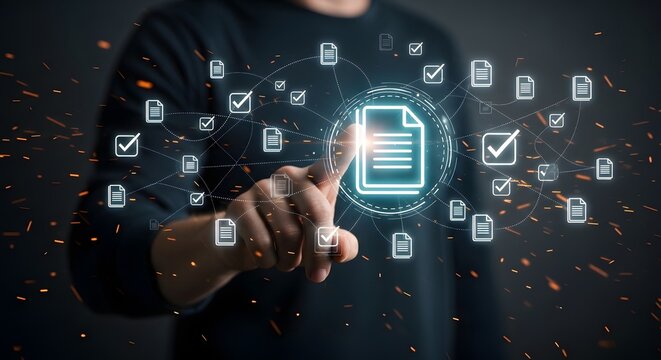 Digital procurement process contract management and vendor selection technology