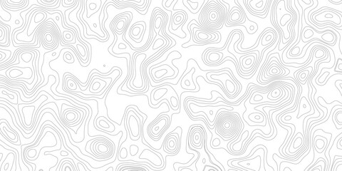 Topographic map background geographic line map with elevation assignments. Modern design with White background with topographic wavy pattern design.paper texture Imitation of a geographical map shades © Sajjad