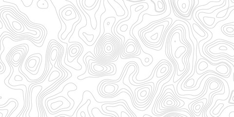 Topographic map background geographic line map with elevation assignments. Modern design with White background with topographic wavy pattern design.paper texture Imitation of a geographical map shades © Sajjad