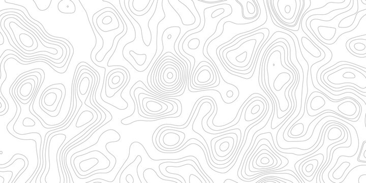 Topographic map background geographic line map with elevation assignments. Modern design with White background with topographic wavy pattern design.paper texture Imitation of a geographical map shades