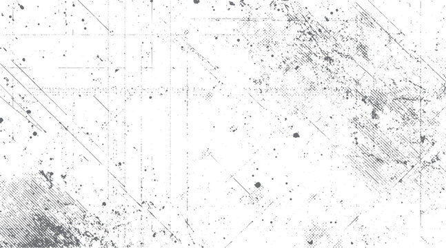 Grungy distressed texture background with scattered dots and diagonal lines grunge abstract
