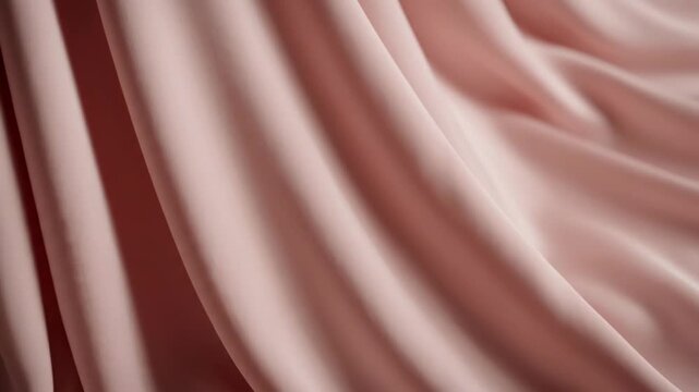 Soft pink flowing fabric texture with elegant drapes
