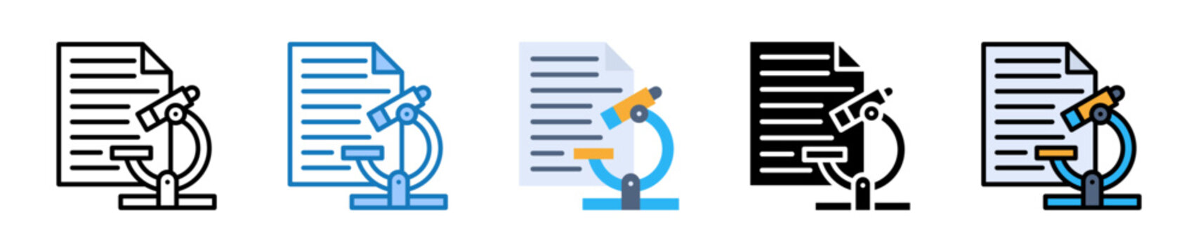 Science Research multiple style icons set design vector illustration. 