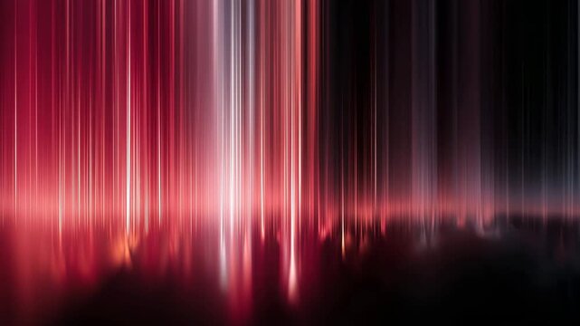Abstract Red Metallic Wavy Lines Backdrop