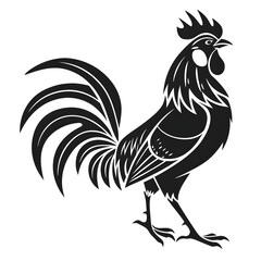 rooster vector illustration © sumera