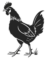 rooster isolated on white background © sumera