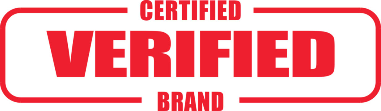 Verified Brand Rubber Stamp - Official Seal of Approval