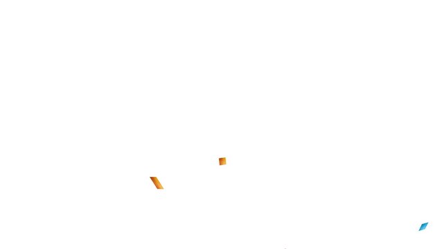 2D Colorful Confetti Explosion Effect Animation on Transparent Background. Vibrant 2D Confetti Burst and Particle Popping Motion Graphic Overlay. Celebration Concept, Festive 2D Confetti Blast Ani