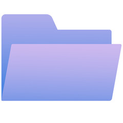 Minimalist Purple File Folder Icon © Amar