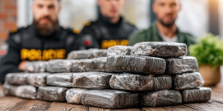 Illegal substance confiscation by police force
