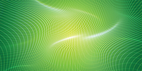 Fototapeta premium Shiny neon lines template - northern lights glowing blur lines. Futuristic style glow neon disco club or night party techno template. Vector