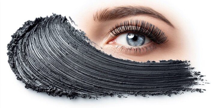 Bold eye makeup concept showcasing dramatic lash enhancement