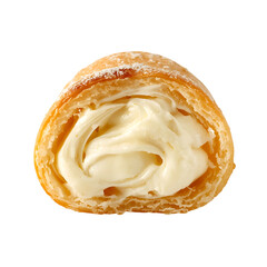 Fototapeta premium Cream puff pastry with filling