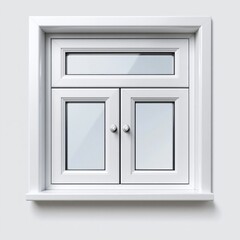 Obraz premium Simple modern window on a neutral colored wall