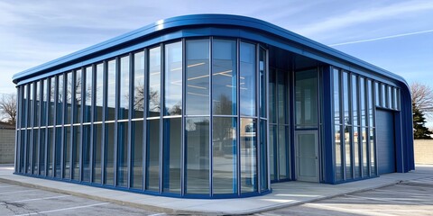 Fototapeta premium Contemporary architecture design featuring sleek modern lines