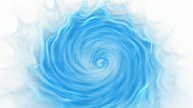 Abstract blue water vortex swirling motion background.
