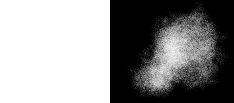 Vibrant green smoke explosion on white and black backgrounds, neon lime powder burst effect, abstract toxic gas cloud for creative design
