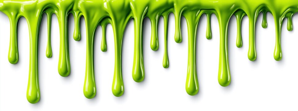 Green slime dripping down a dark backdrop