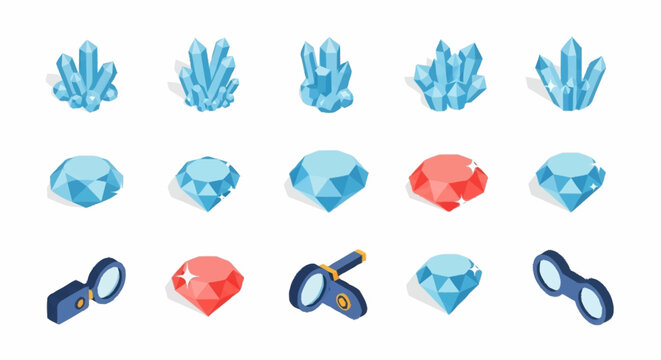 A collection of various gemstones and jewelry.