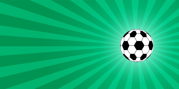 Illustration of a soccer ball for sports events