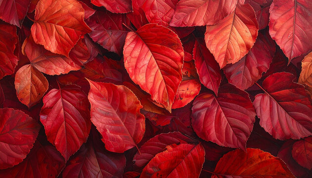 Autumn Red Leaves
