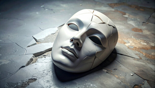 Cracked White Mask