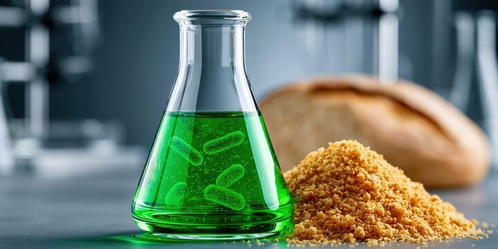 Science meets baking ingredients in an intriguing still life