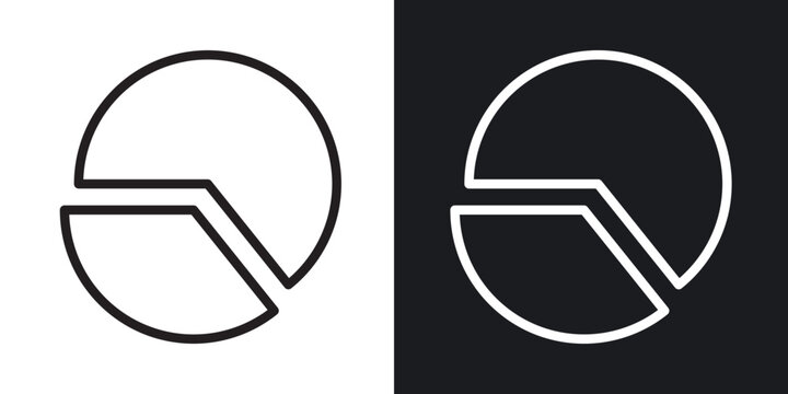 Ratio outlined icon vector collection.