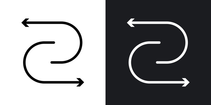 Replacement outlined icon vector collection.