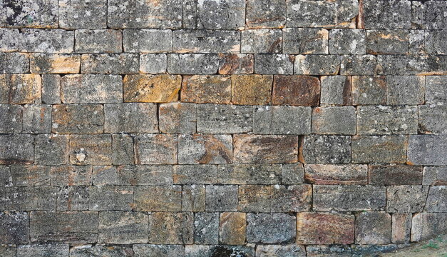 Weathered Stone Wall Texture Background